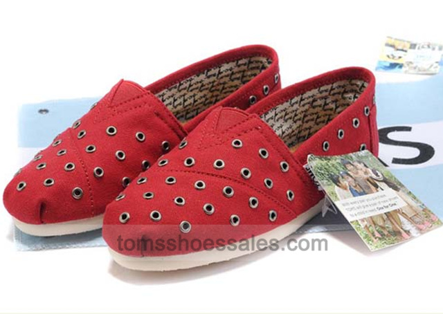 Womens Toms Classics Red Shoes