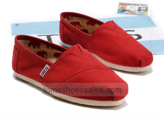 Womens Toms Classics Red Shoes